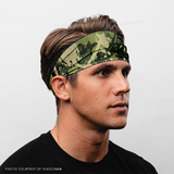 Premium Green Camo Headband