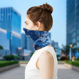 Premium Camo Blue Paint Splatter Gaiter