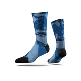 Premium Camo Crew Socks - Blue