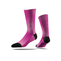 Hot Pink Ombre Crew Socks