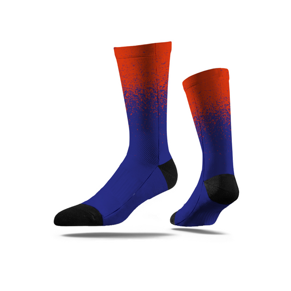 Blue and orange nike top socks